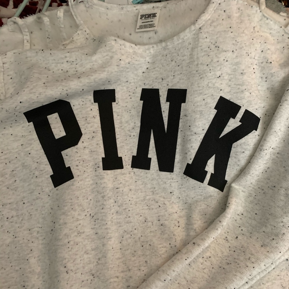 Cold shoulder sweater